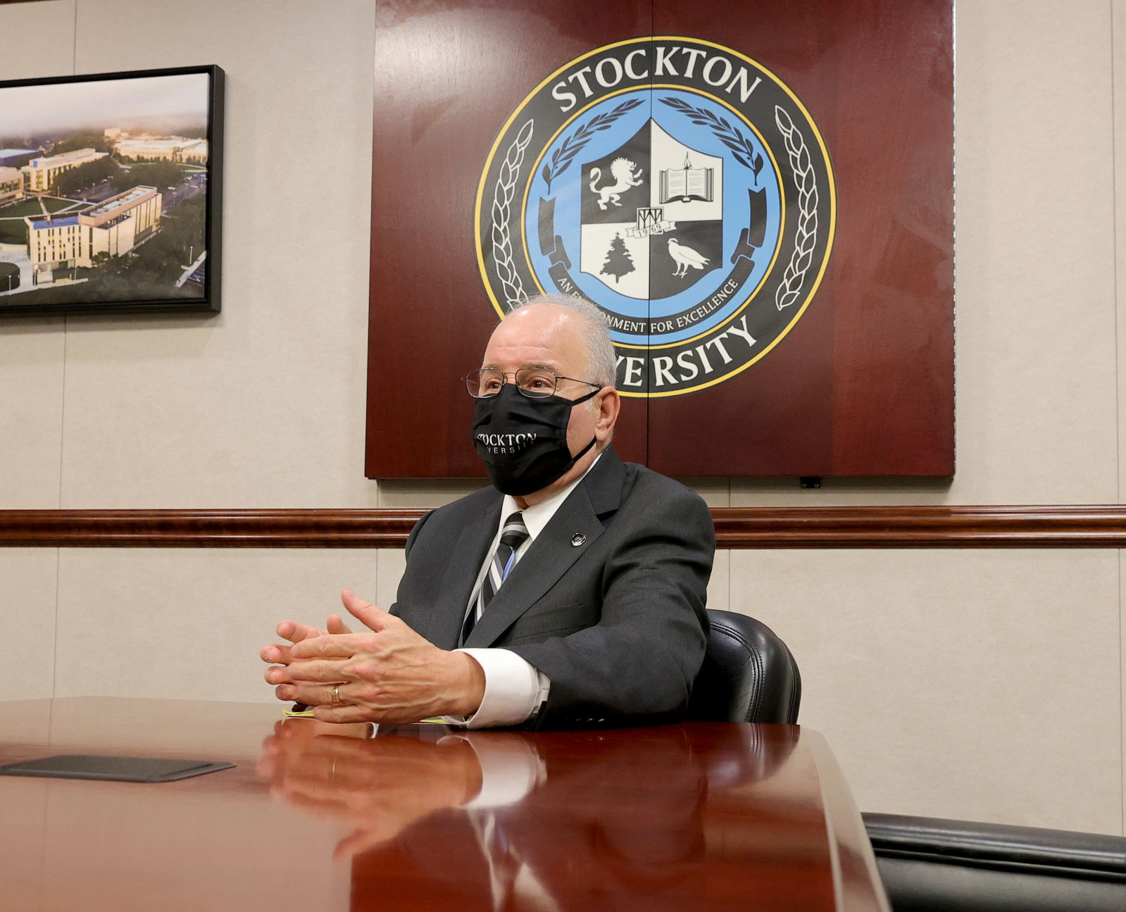 Stockton University President Harvey Kesselman